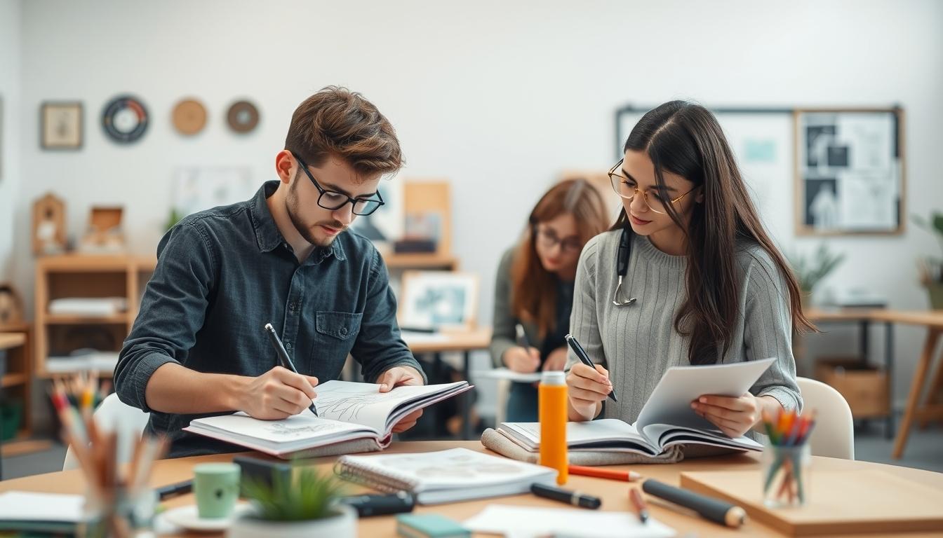 Modern university campus for students